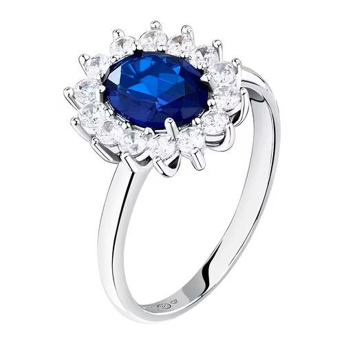 Anello Donna Morellato in Argento con Pietra Blu Tesori