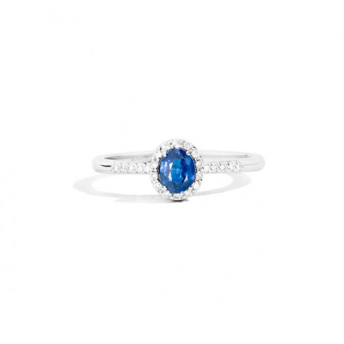 Anello Donna Recarlo Iris con Zaffiro e Diamanti