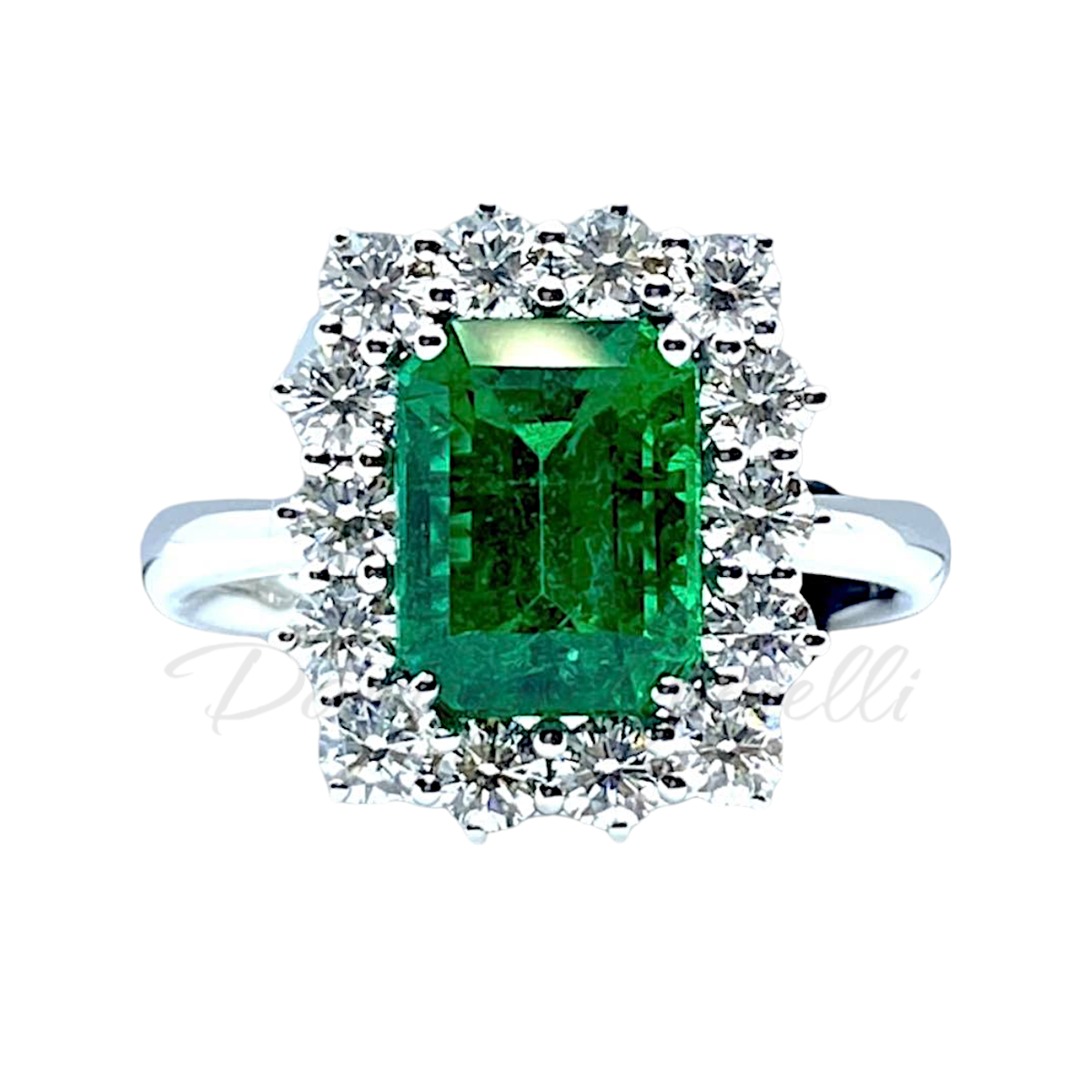 Anello Recarlo con Smeraldo Colombiano Ct 2.44