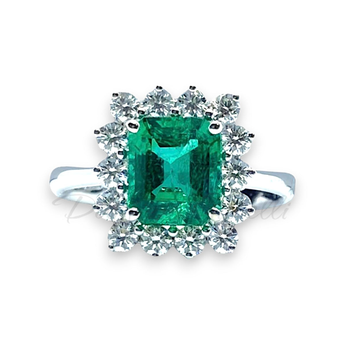 Anello Recarlo con Smeraldo Colombiano Ct 1.93
