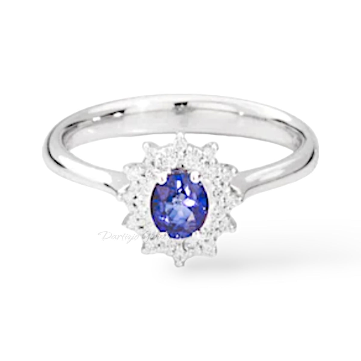 Anello Donna Recarlo con Zaffiro e Diamanti