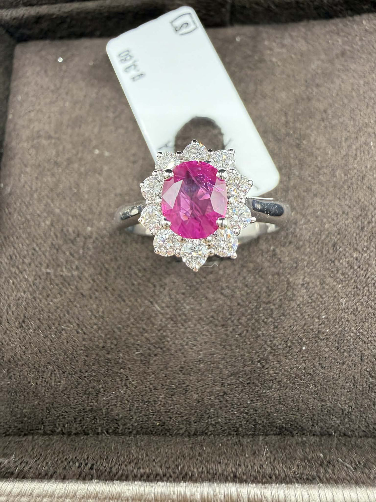 Anello Donna Crivelli con Diamanti e Rubino Ct. 0.96