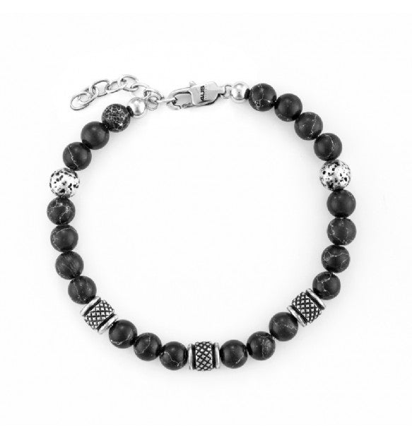 Bracciale Uomo Cesare Paciotti 4US in Acciaio e Onice