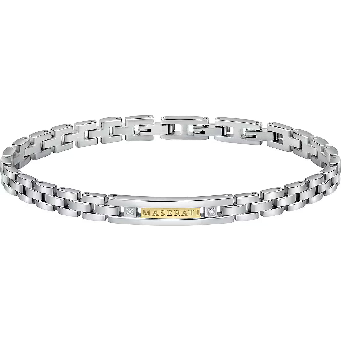 Bracciale Uomo Maserati in Acciaio e Diamanti - JM221ATY03