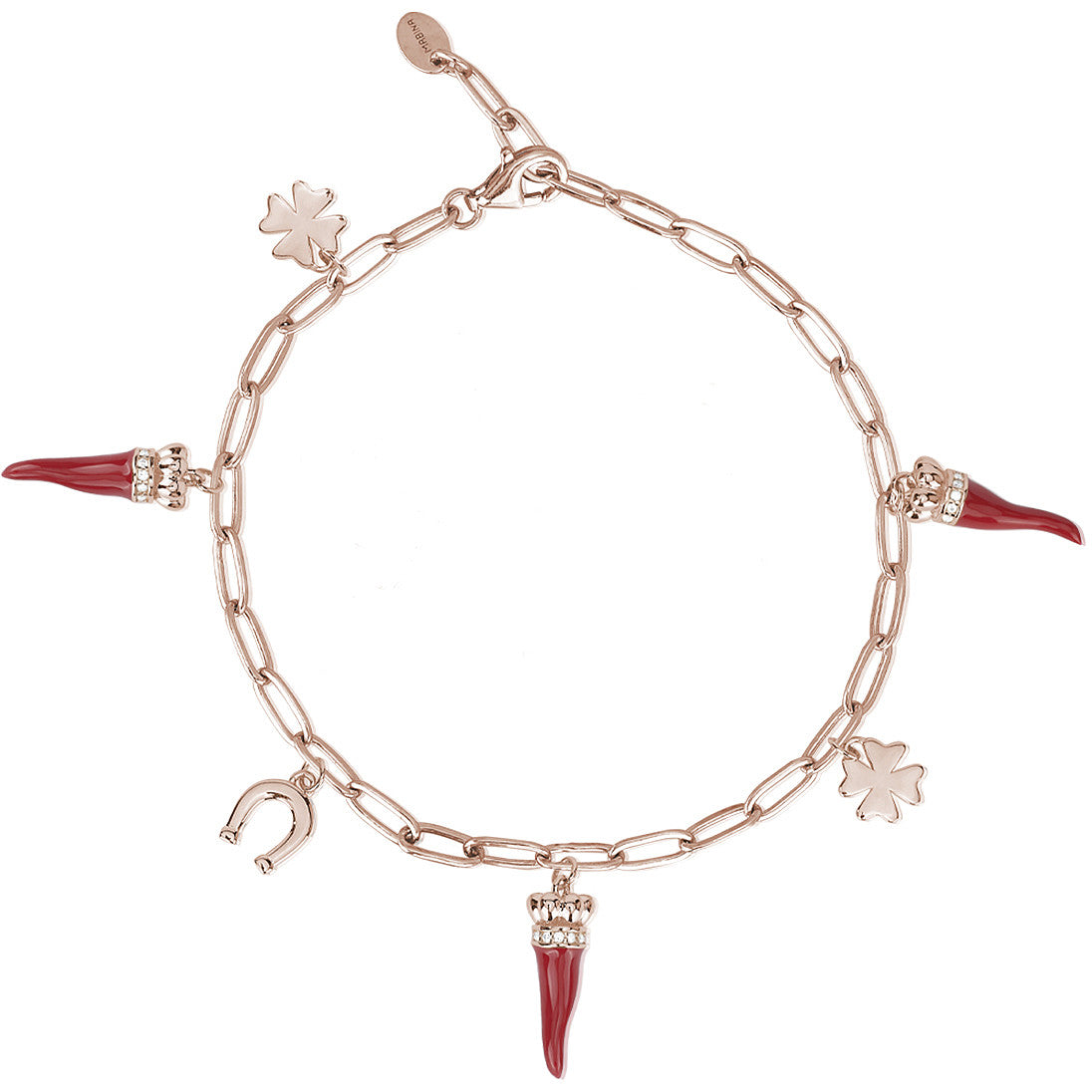 Bracciale Donna Mabina in Argento Rosè con Pendentti - 533443