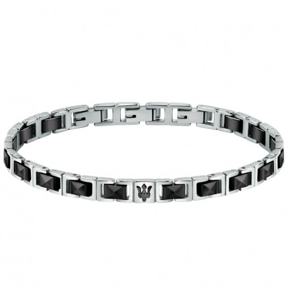 Bracciale Uomo Maserati in Acciaio e Ceramica