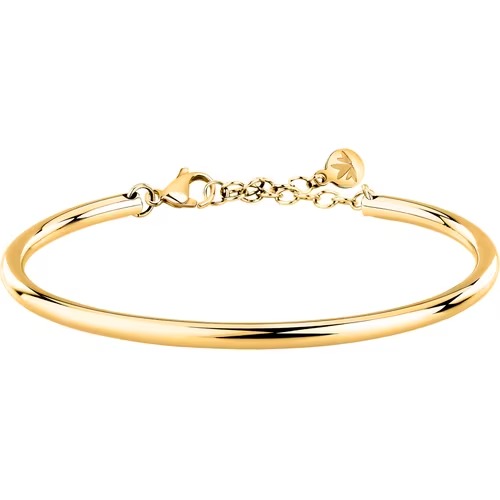 Bracciale Rigido Donna Morellato in Acciaio Dorato Cerchi