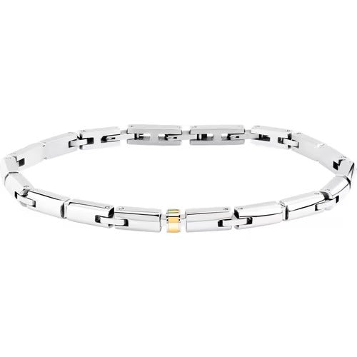 Bracciale Uomo Morellato in Acciaio e Oro 18KT