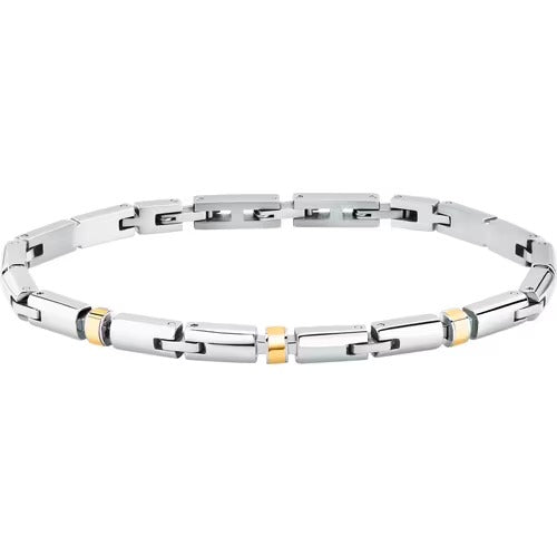 Bracciale Uomo Morellato in Acciaio e Oro 18KT