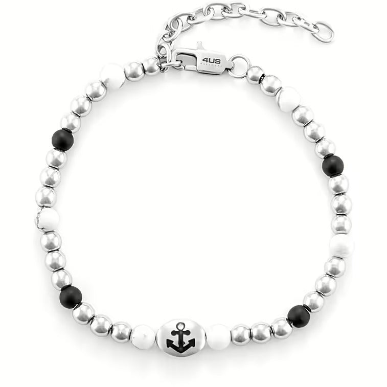 Bracciale Uomo Cesare Paciotti 4US in Acciaio a Palline