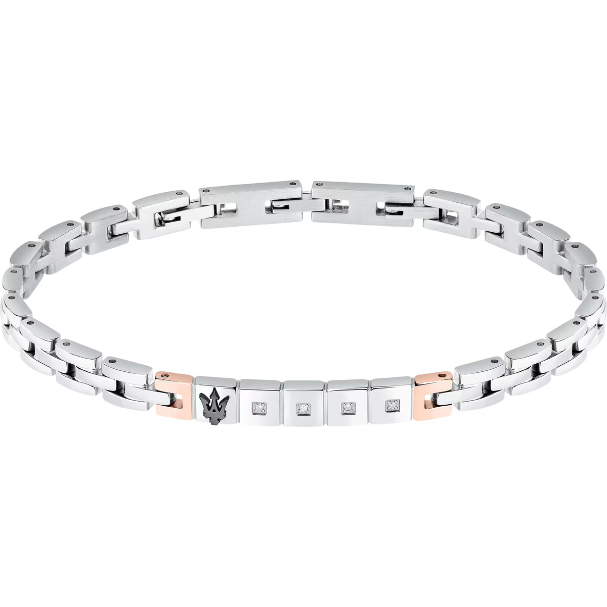 Bracciale Uomo Maserati in Acciaio e Diamanti - JM423ATY19