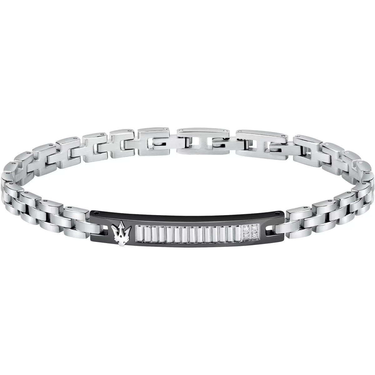 Bracciale Uomo Maserati in Acciaio e Diamanti - JM423ATY20