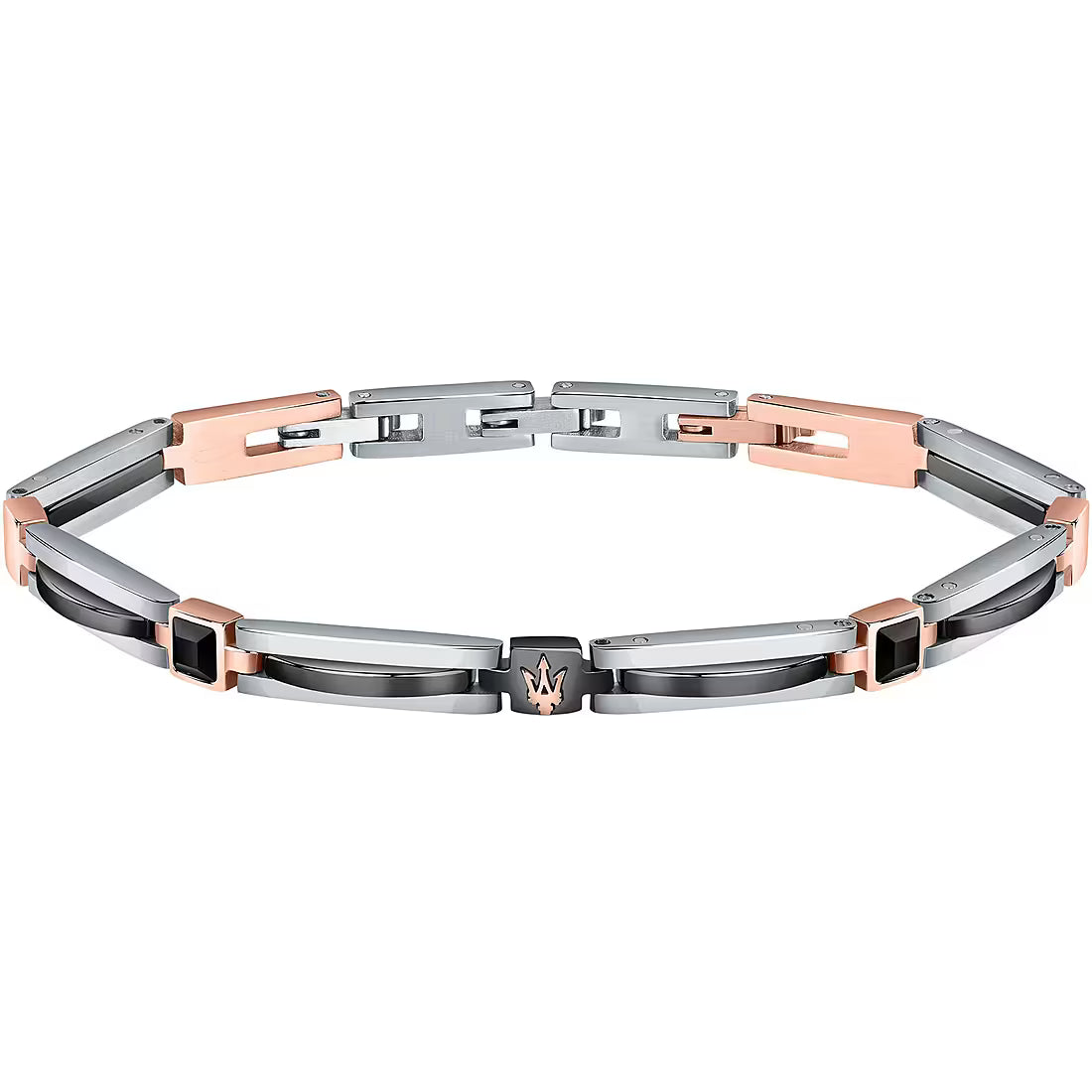 Bracciale Uomo Maserati in Acciaio e Ceramica