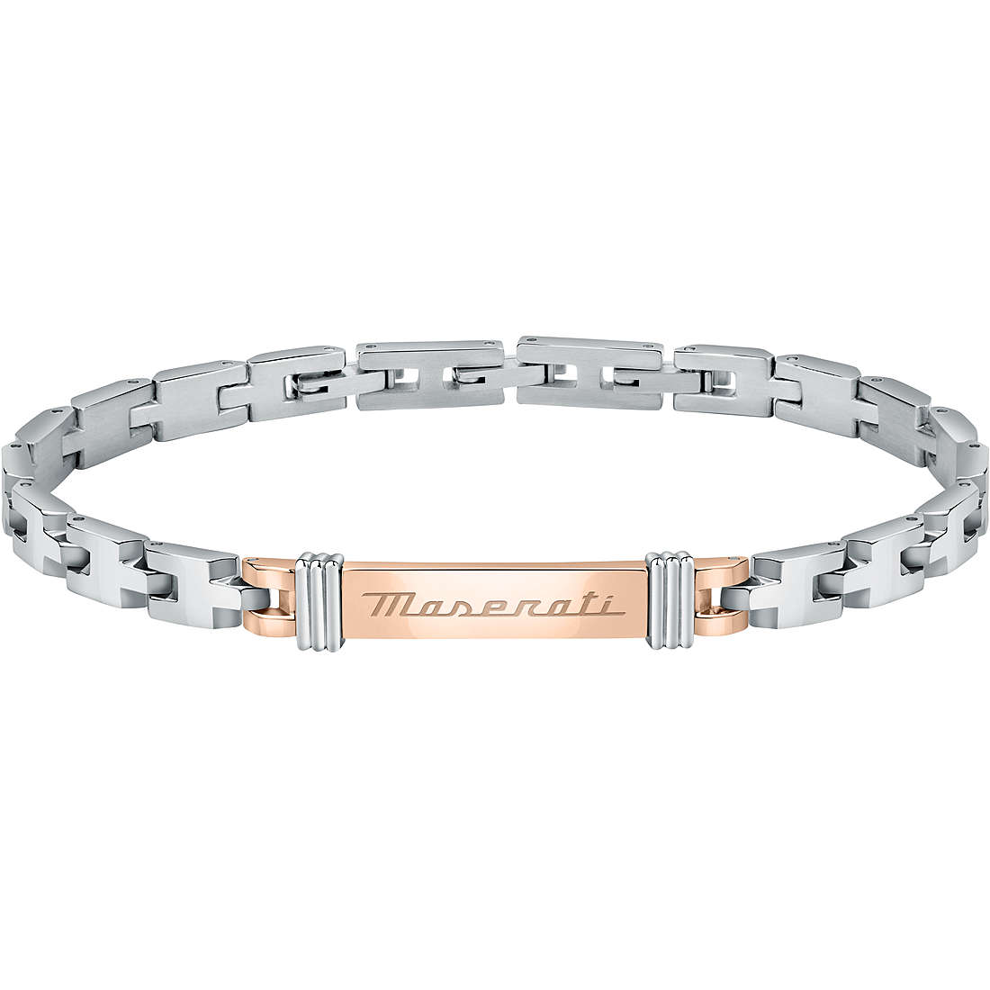 Bracciale Uomo Maserati in Acciaio e Piastra Rosè JM420ATK01