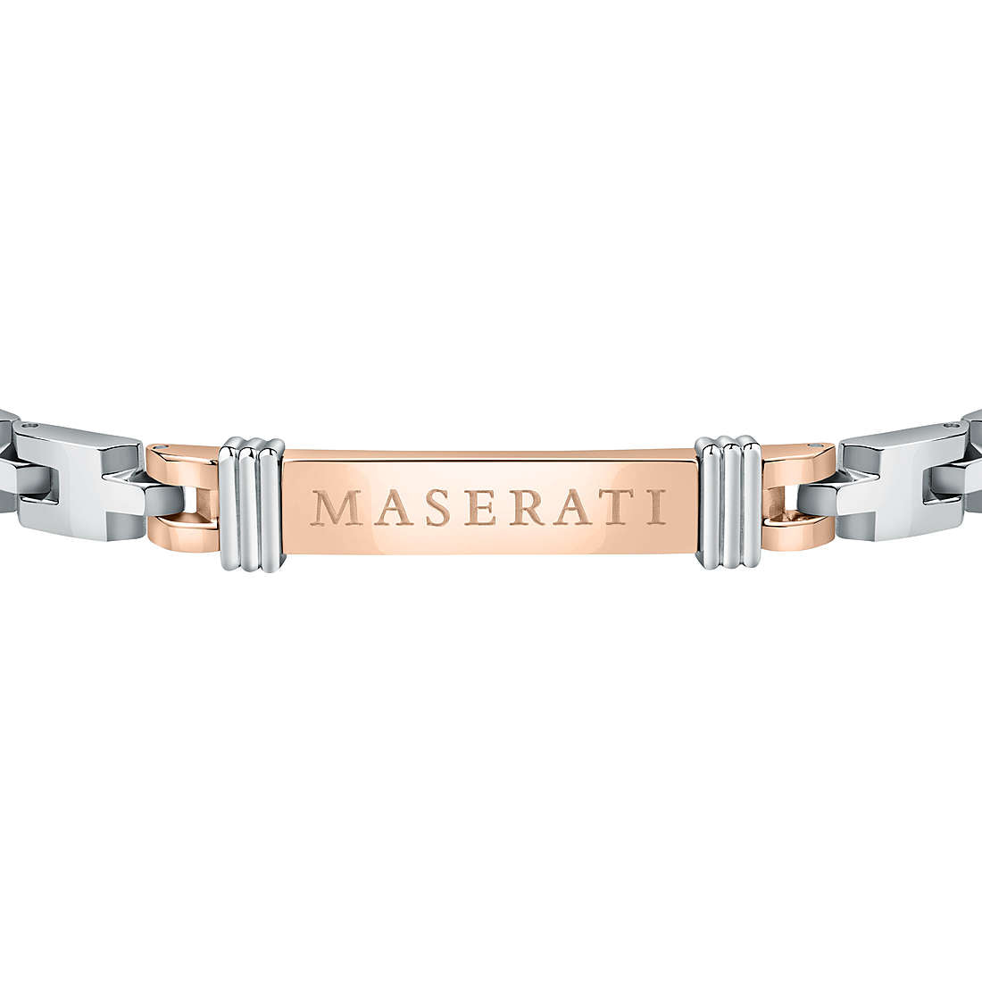 Bracciale Uomo Maserati in Acciaio e Piastra Rosè JM420ATK01