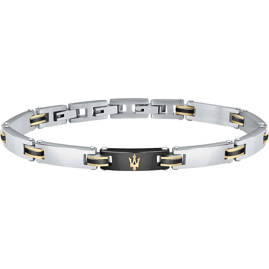 Bracciale Uomo Maserati in Acciaio e Ceramica JM421ATZ10