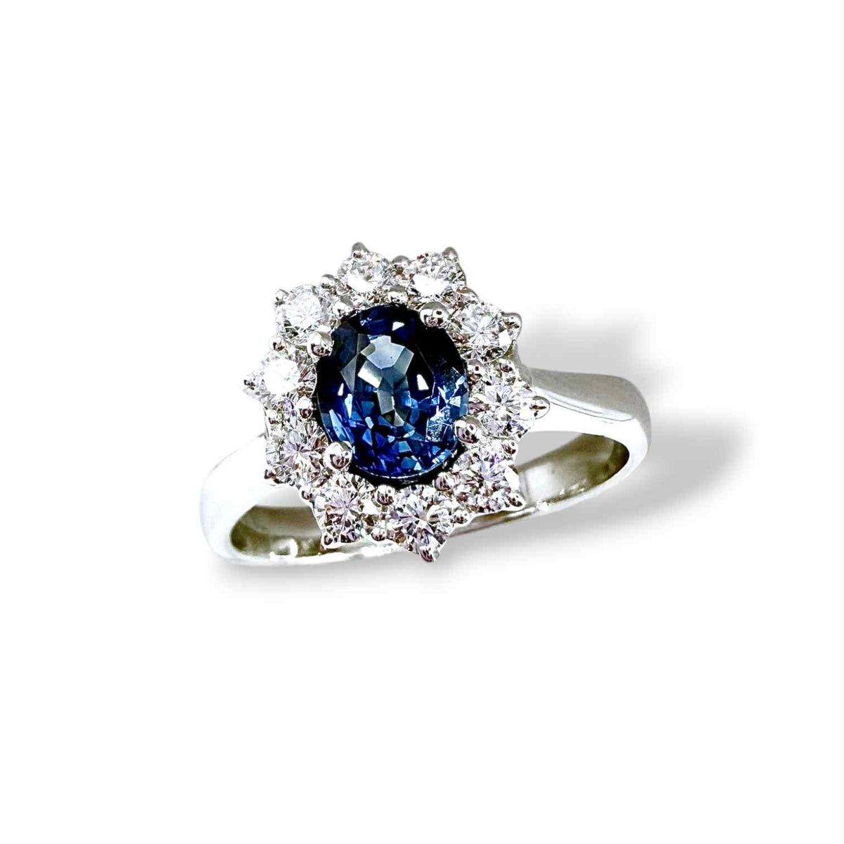Anello Donna Crivelli con Zaffiro 0,89 e Diamanti