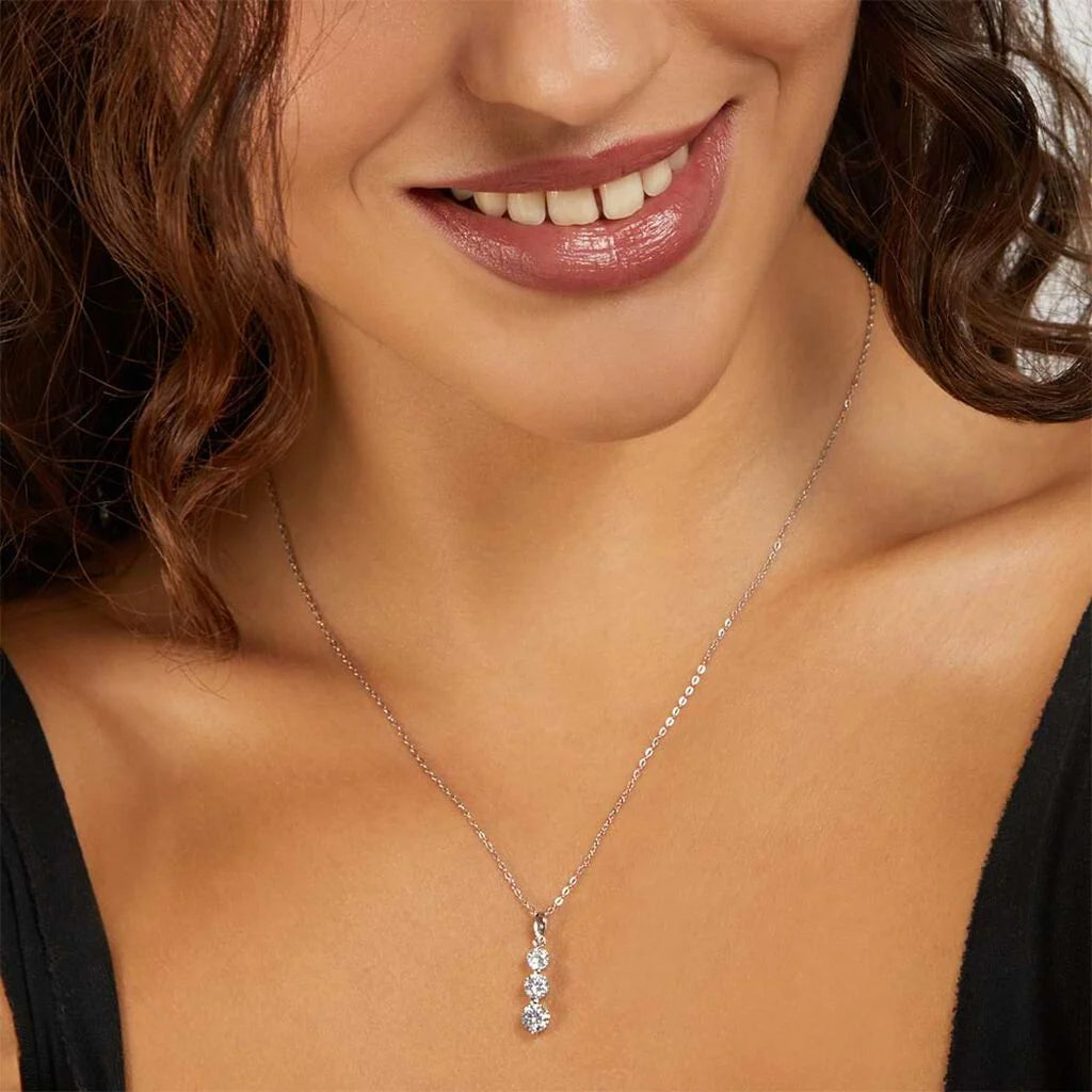 Collana Stroili Trilogy in Argento e Zirconi - Silver Shine