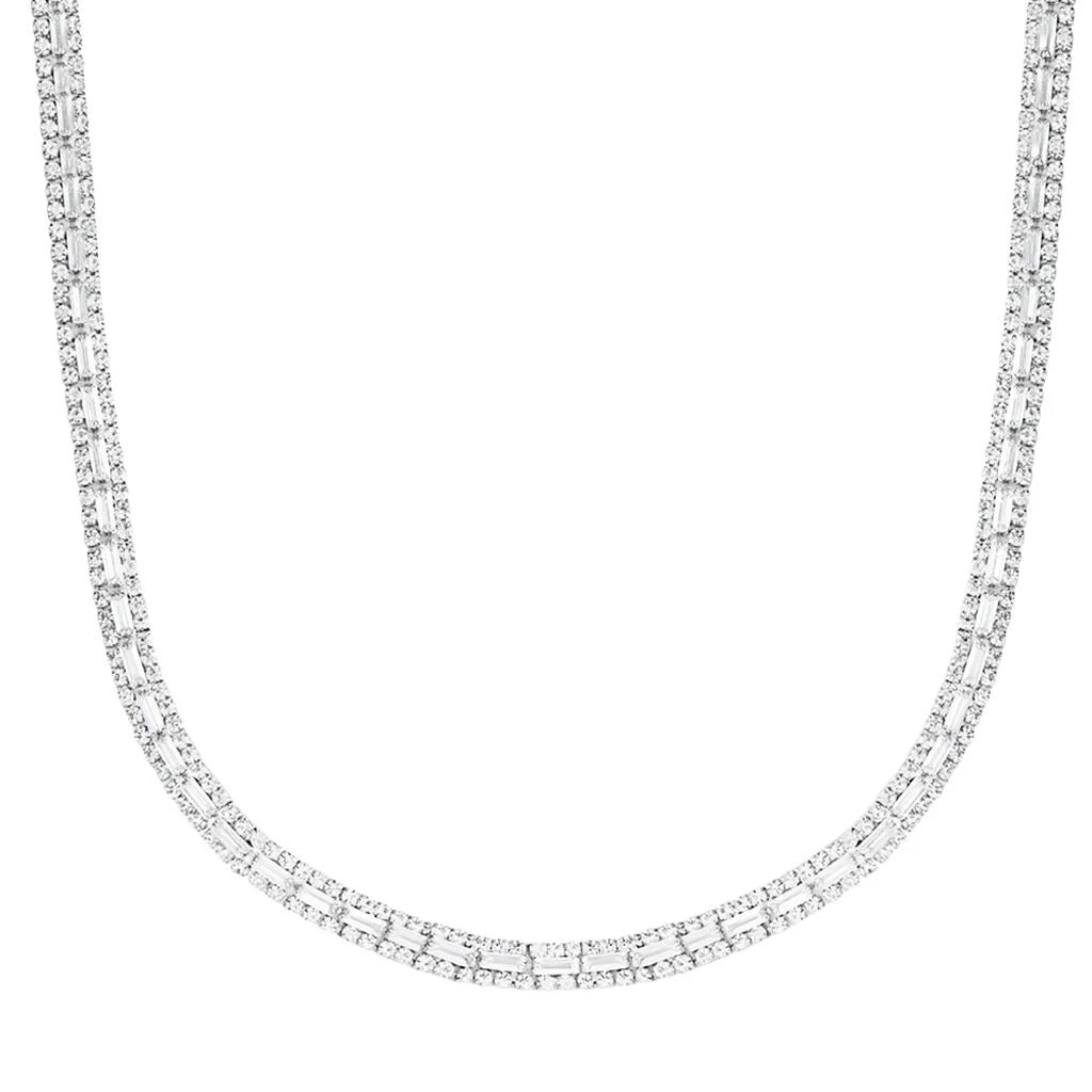 Collana Tennis Stroili in Metallo e Cristallo Romantic Shine