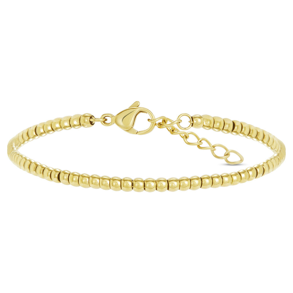 Bracciale a Pallini Stroili in Acciaio Dorato - Lady Code