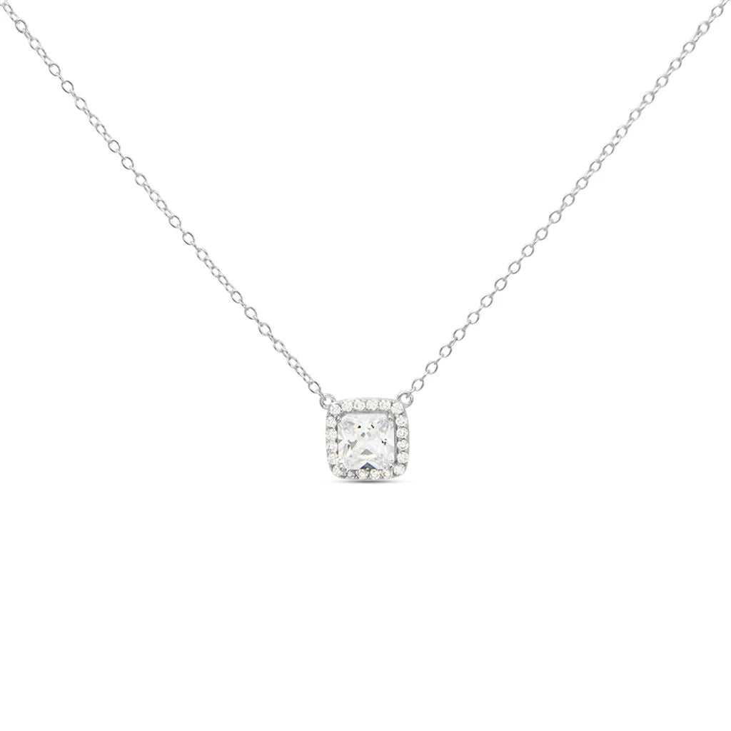 Collana Stroili Punto Luce Quadrato in Argento - Silver Elegance