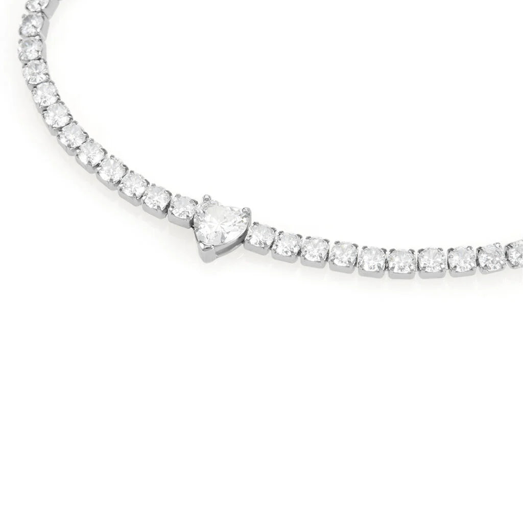 Bracciale Tennis Stroili in Acciaio con Zirconi Lady Chic