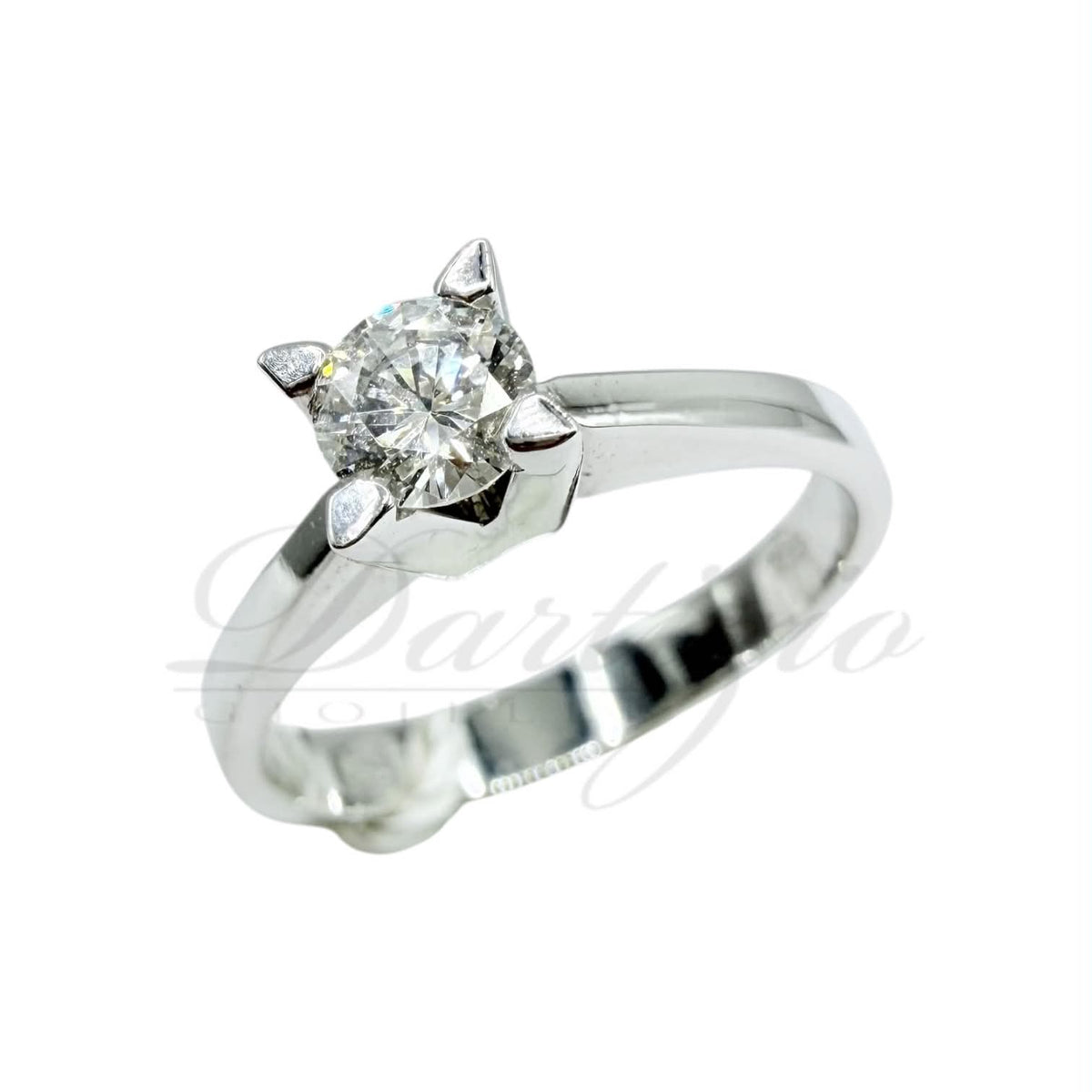 Anello Solitario in Oro 18KT 18KT e Diamante Ct. 0.32 G-IF