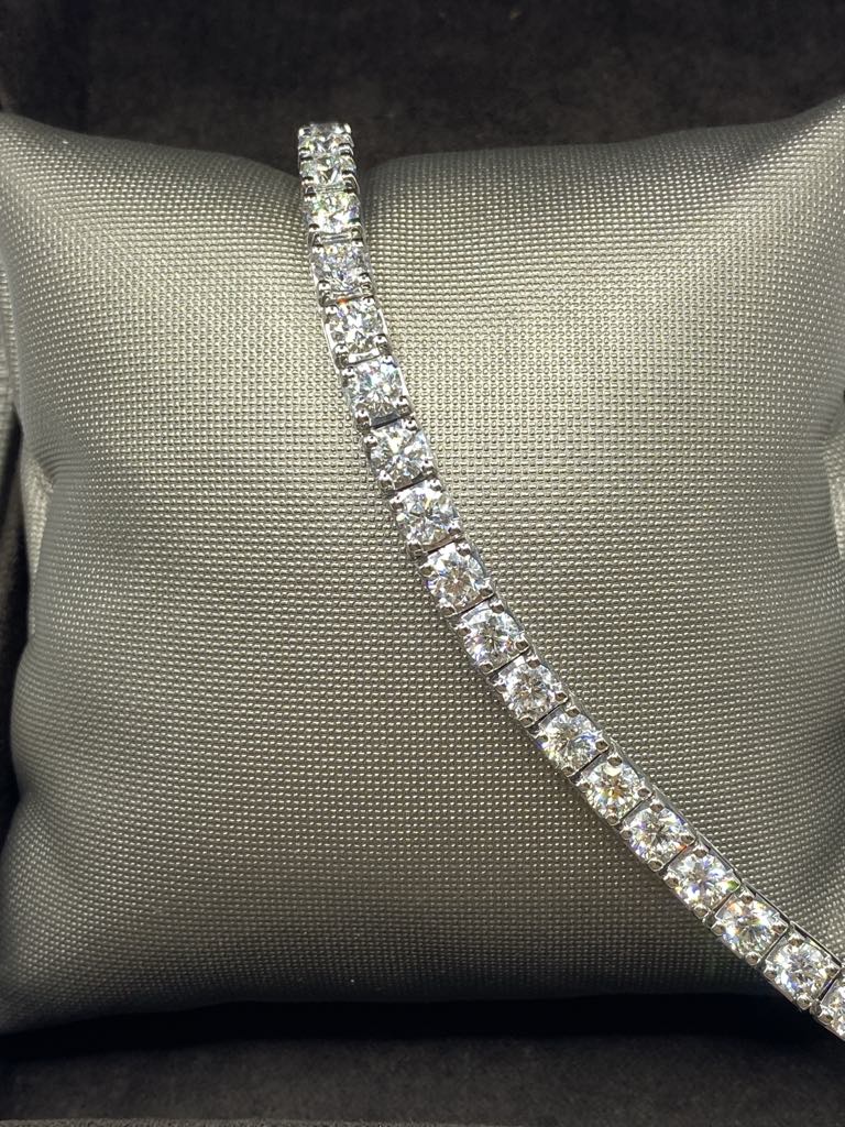 Bracciale Tennis Crivelli in Oro 18KT 18KT e Diamanti Ct 11