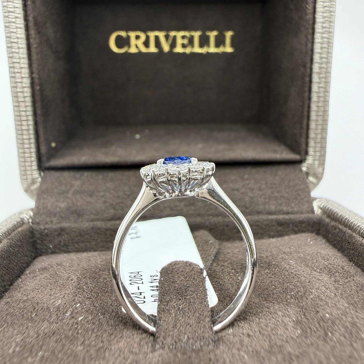 Anello Donna Crivelli con Zaffiro 0,89 e Diamanti