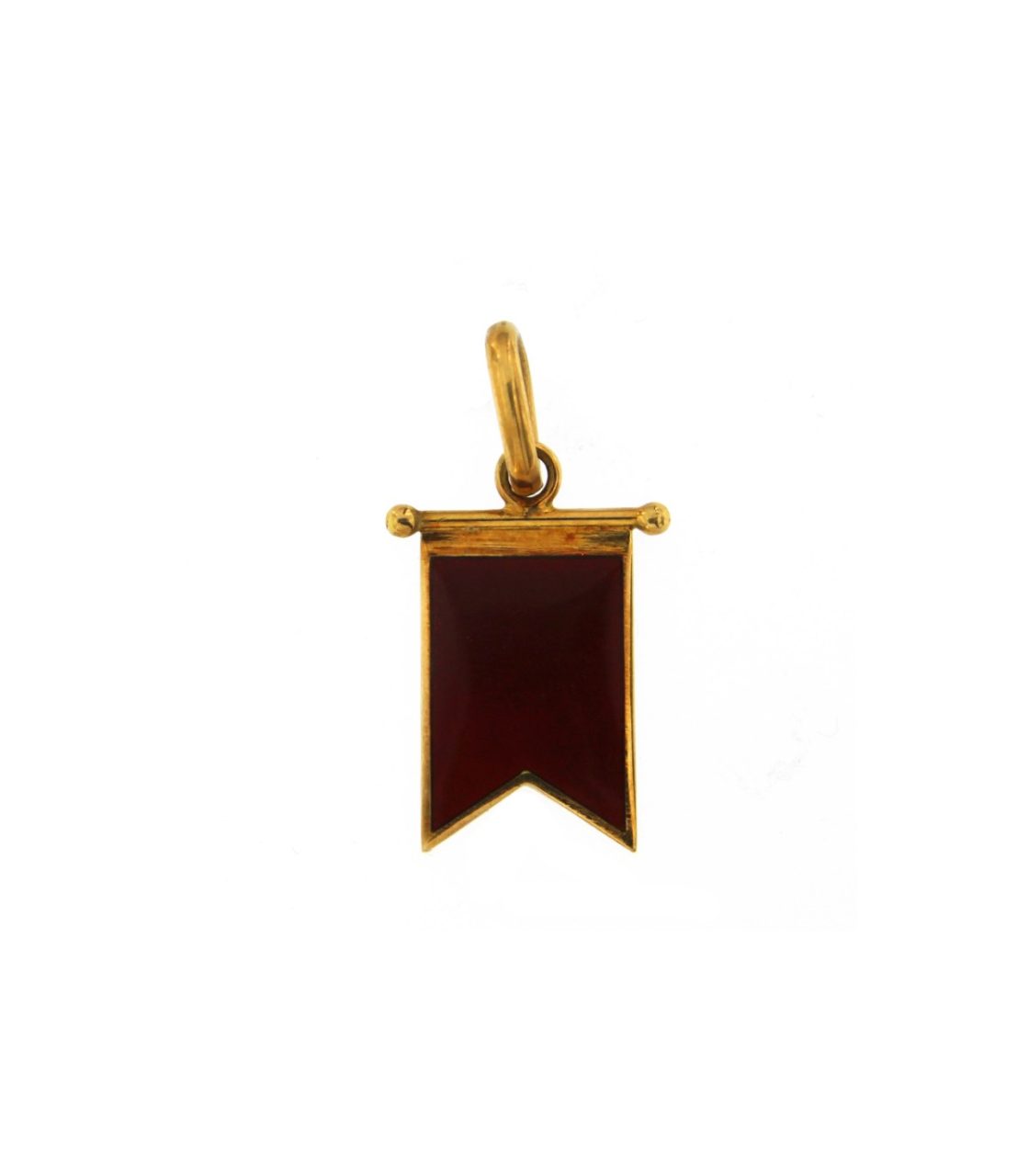 Ciondolo Bandiera Nautica Giovepluvio in Oro 18KT 18KT e Smalto