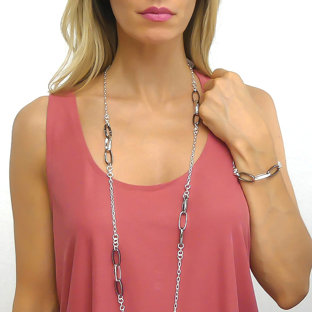 Collana Lunga Donna Boccadamo MyChain in Bronzo XGR599