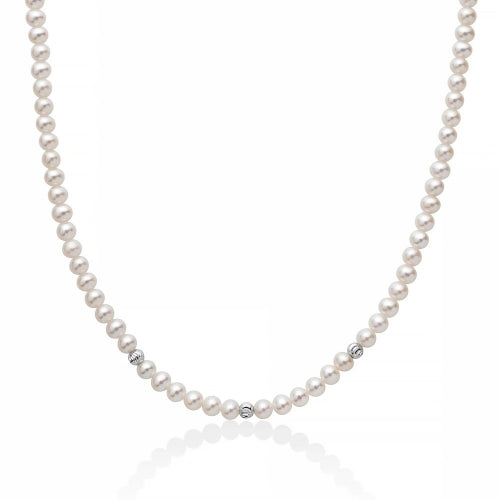 Collana di Perle Miluna in Oro 18KT 18KT mm. 4,5-5
