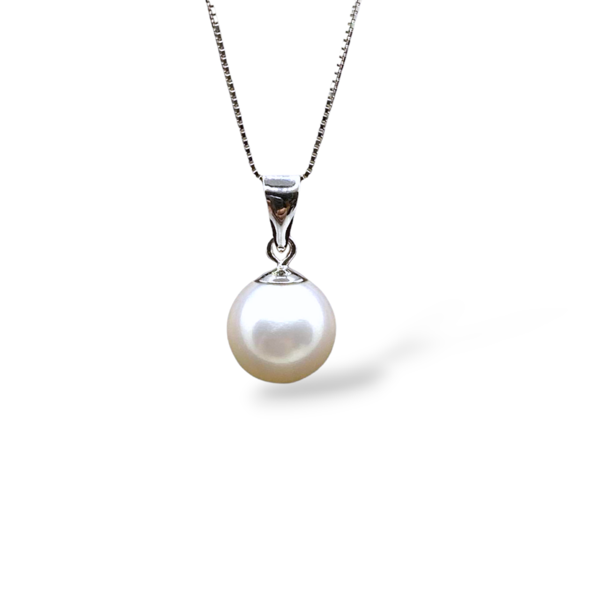 Collana Donna Oro 18KT con Perla Naturale mm 7-7,5