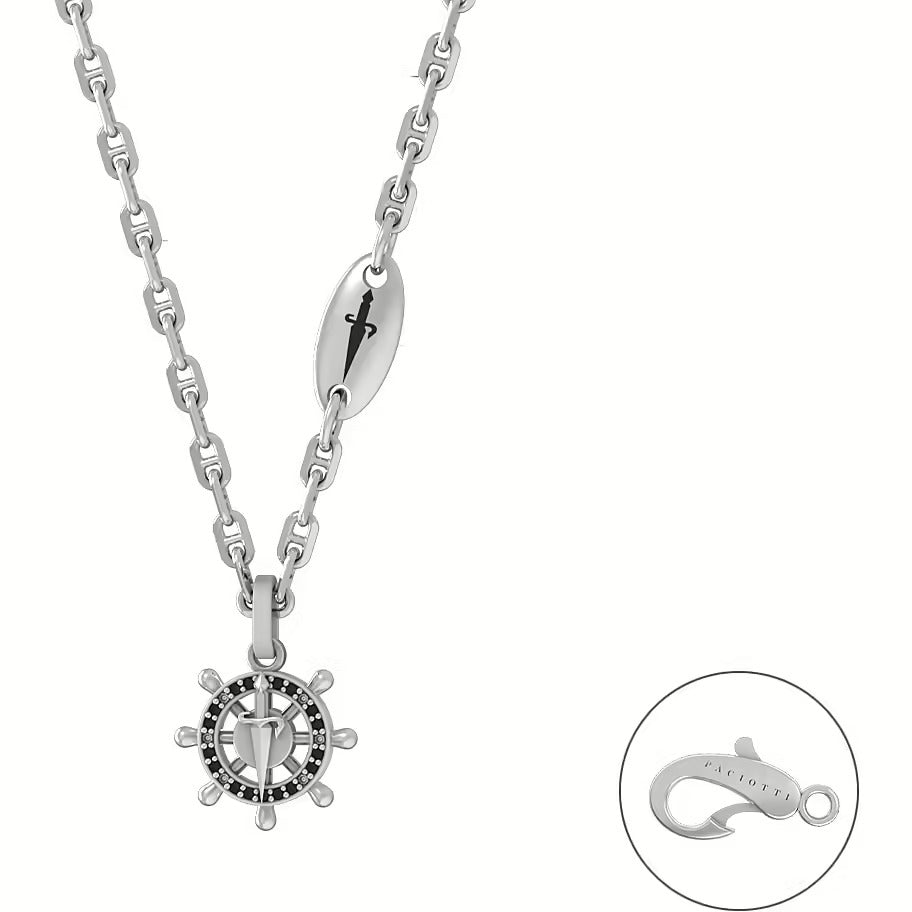 Collana Uomo Cesare Paciotti in Argento con Zirconi