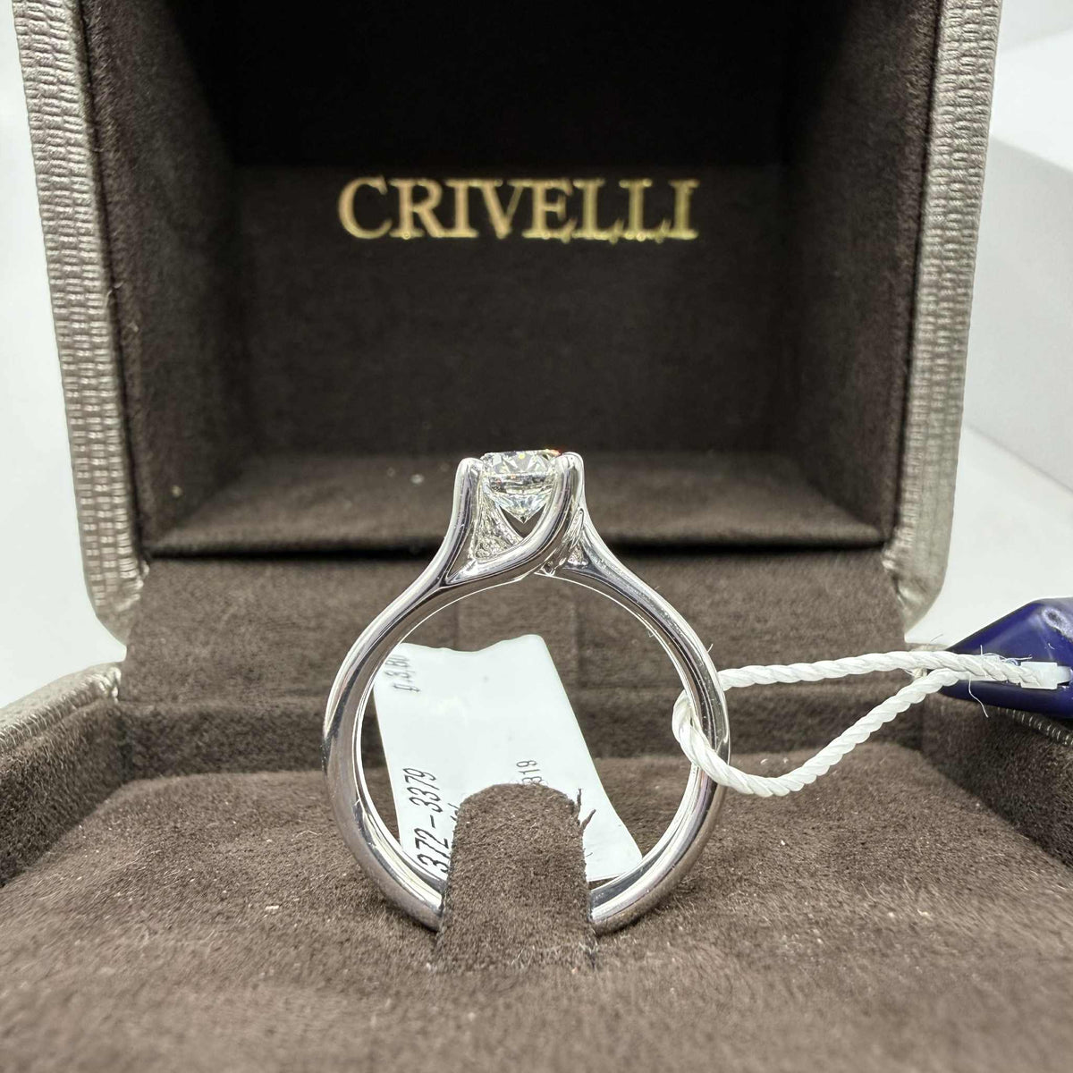 Anello Crivelli Solitario in Oro 18KT 18KT e Diamante GIA Ct 0.73