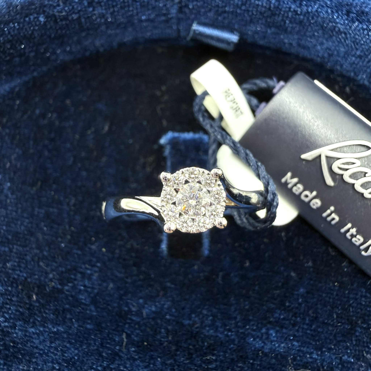 Anello Solitario Recarlo Nodo D'amore con Diamanti Ct. 0.20