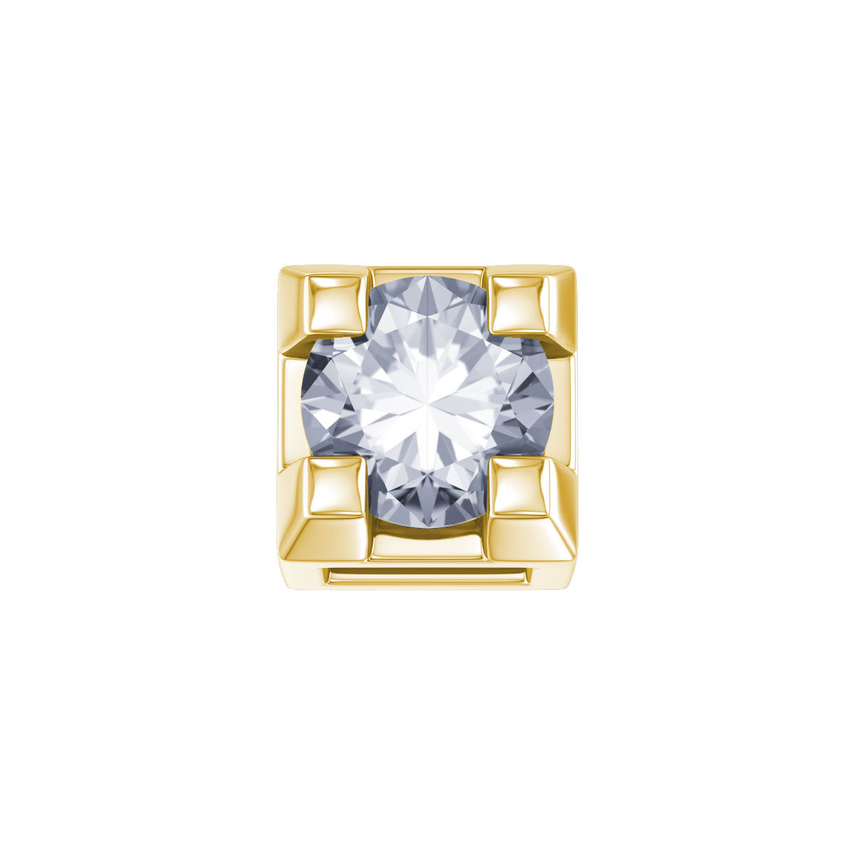 Elements - Griffe in Oro 18KT 18KT con Diamante Ct 0.02 - DCHF7442.002