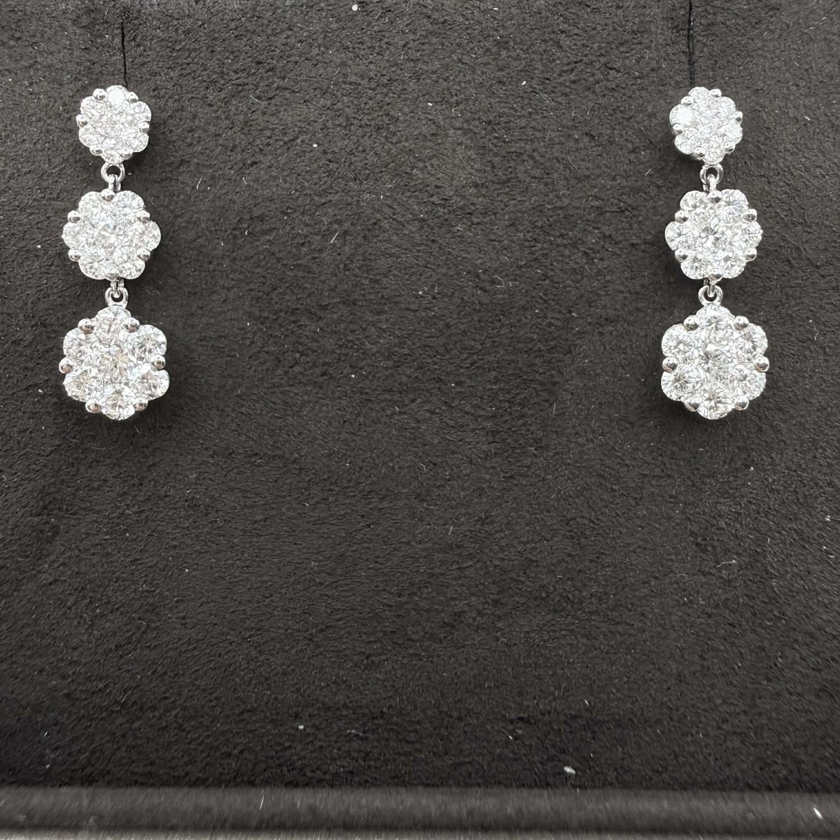 Orecchini Pendenti Crivelli in Oro 18KT 18KT con Diamanti