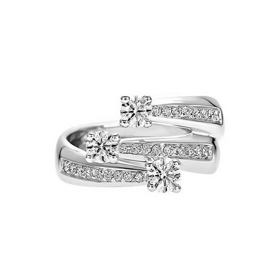 Anello Recarlo Trilogy Eternity con Diamanti Ct 0.64