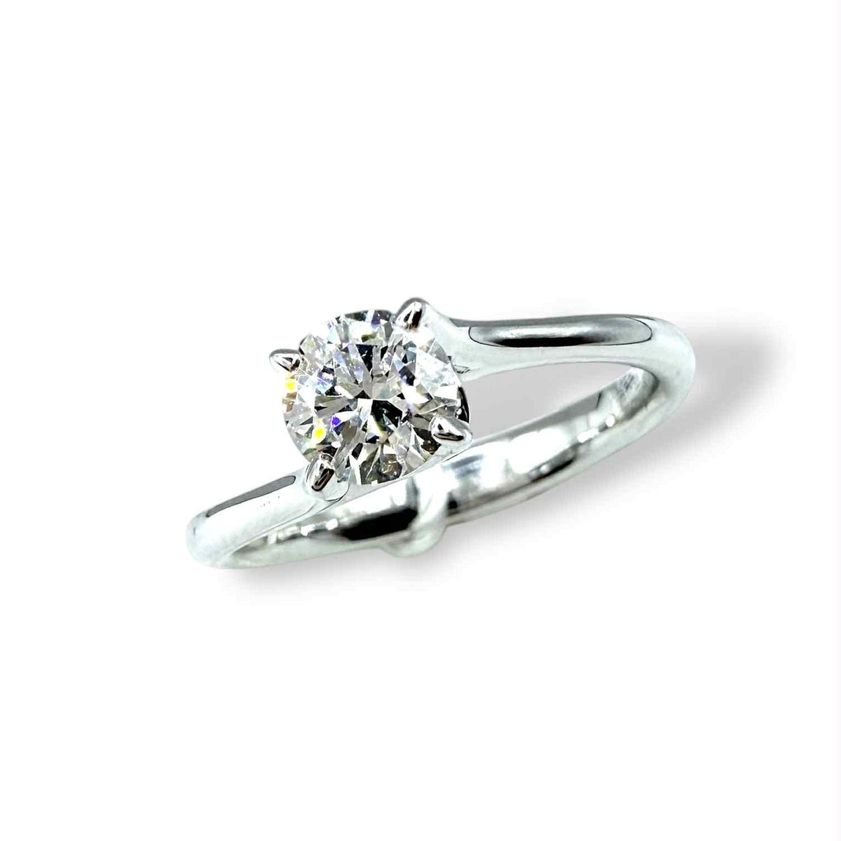 Anello Crivelli Solitario in Oro 18KT 18KT e Diamante GIA Ct 0.51