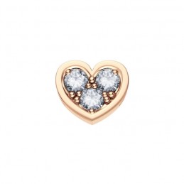 Elements - Cuore Reverso Piccolo in Oro 18KT 18KT e Diamanti