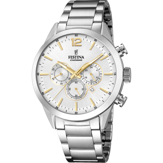 Orologio Uomo Festina in Acciaio Timless Cronografo