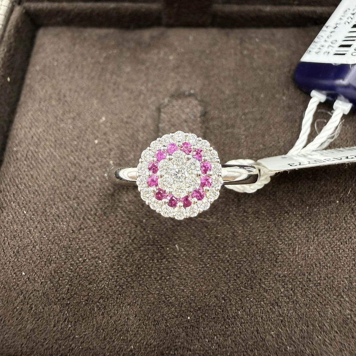 Anello Donna Crivelli in Oro 18KT 18KT con Rubini e Diamanti