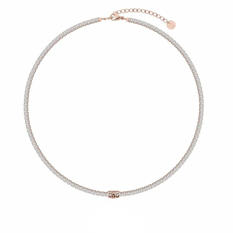 Collana Tennis Liu-Jo in Acciaio Rosè con Cristalli