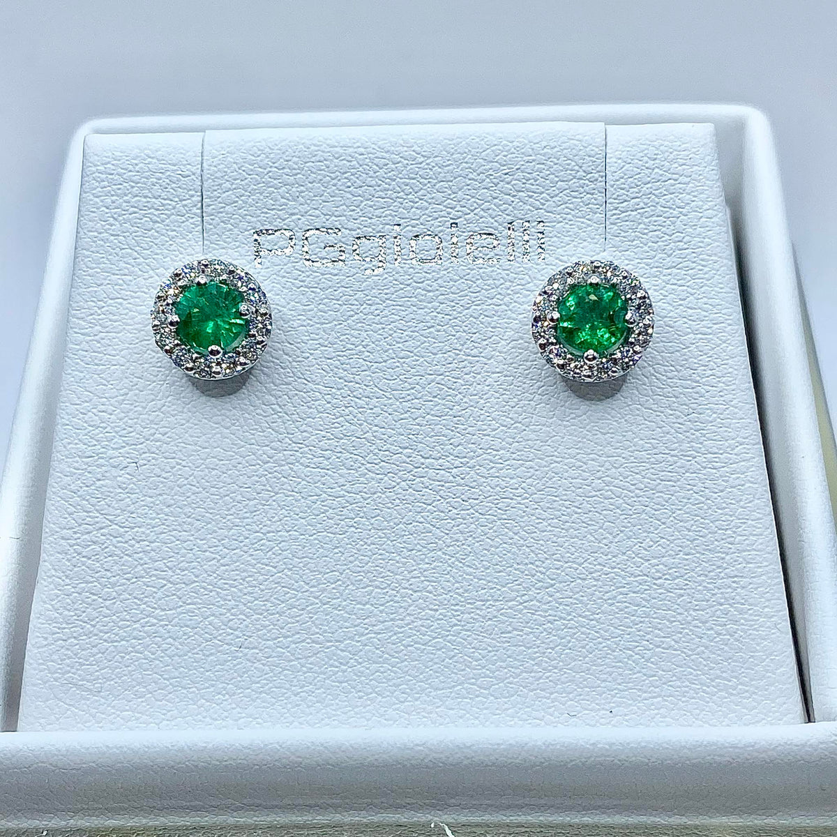 Orecchini Donna Pg Gioielli con Smeraldi e Diamanti