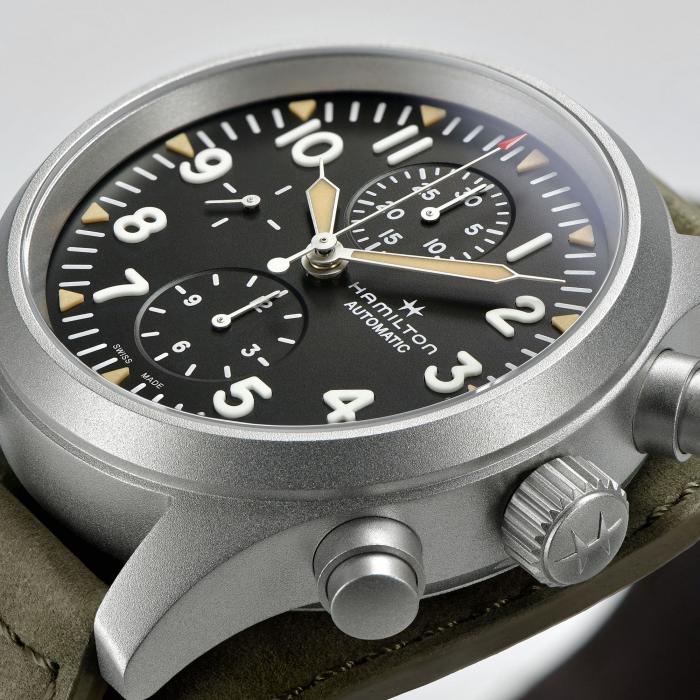 Orologio Uomo Hamilton Khaki Field Auto Chrono - H71706830