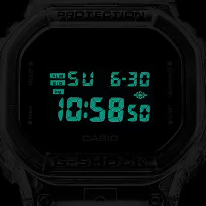 Orologio Uomo Casio G-Shock in Resina Trasparente Digitale