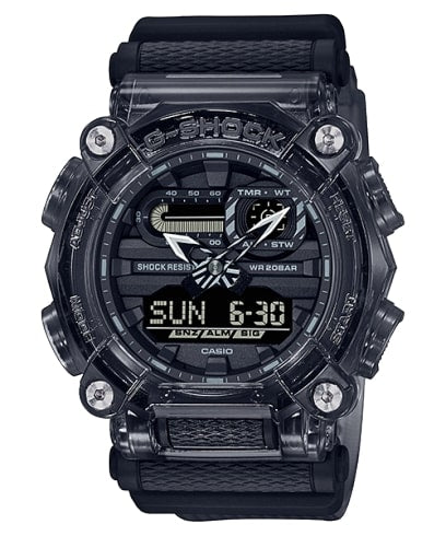 Orologio Uomo Casio G-Shock in Resina Nero Trasparete