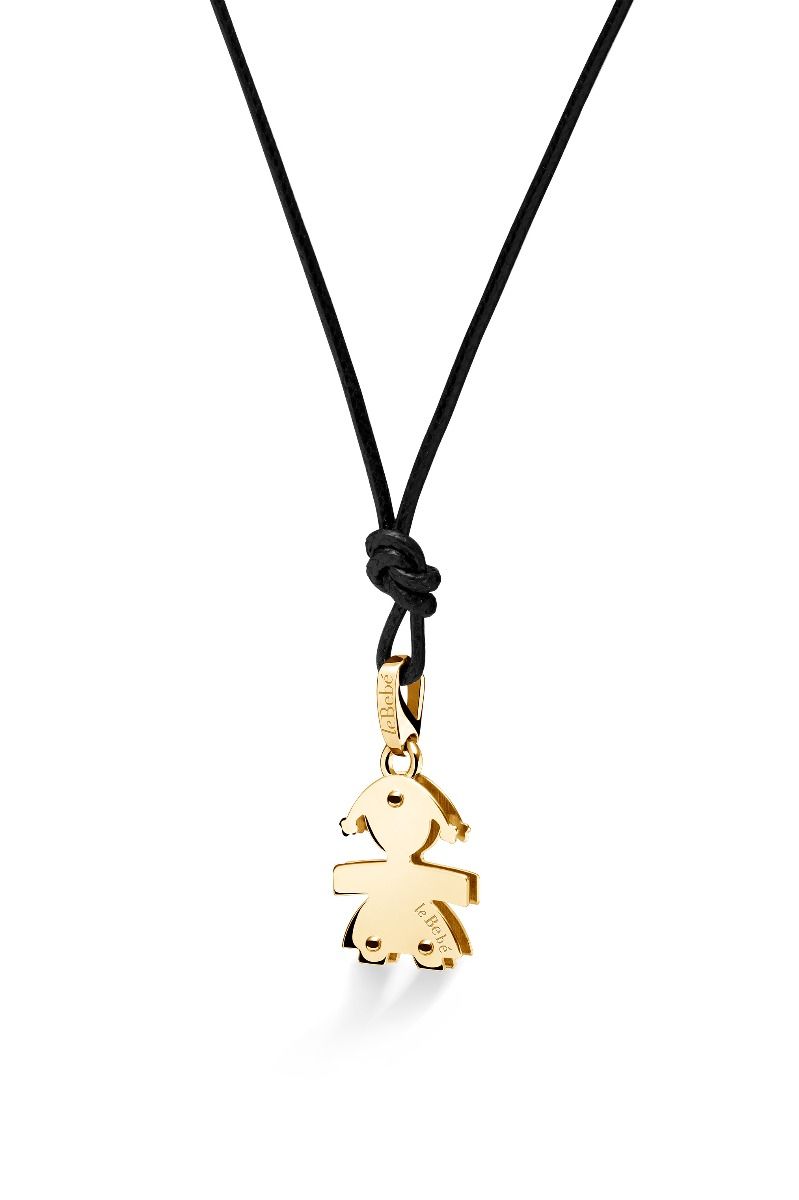 Ciondolo Le Bebè Bimba Oro 18KT 18KT e Diamanti - I Diamantini - LBB062