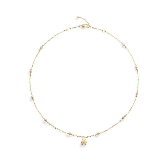 Collana Le Bebè Bimbo in Oro 18KT 18KT e Perle - Le Perle - LBB830